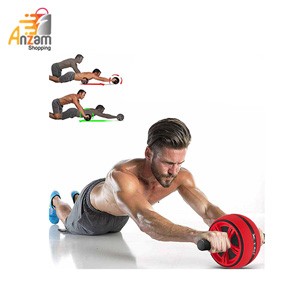 Roller Wheel for Abs Workout Ab Carver Abdominal Exercise Equipment with Knee Pad (1 Pc)